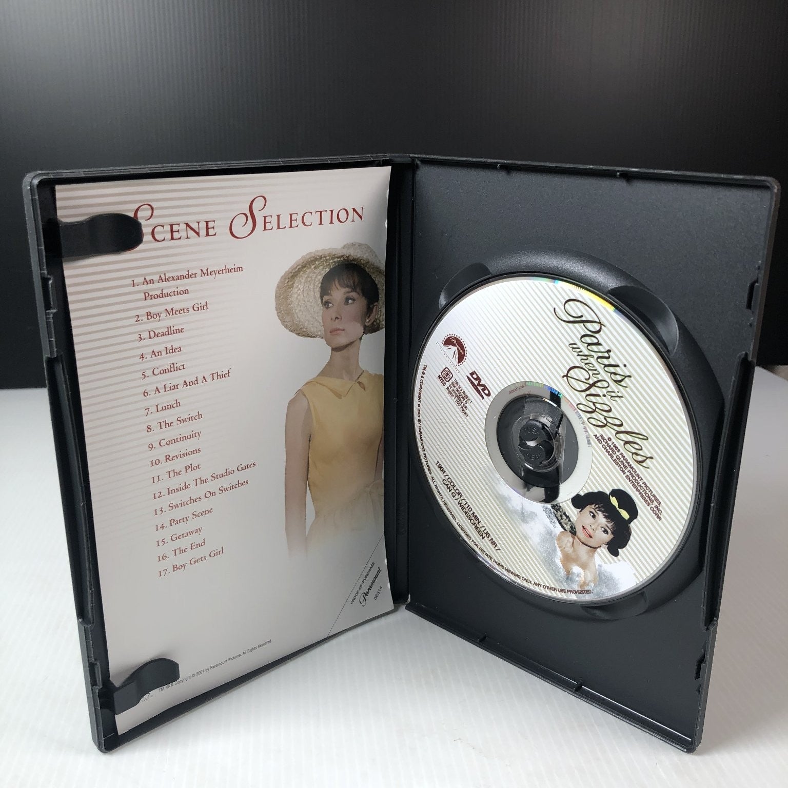 Paris When It Sizzles DVD 1964 Audrey Hepburn William Holden Widescreen