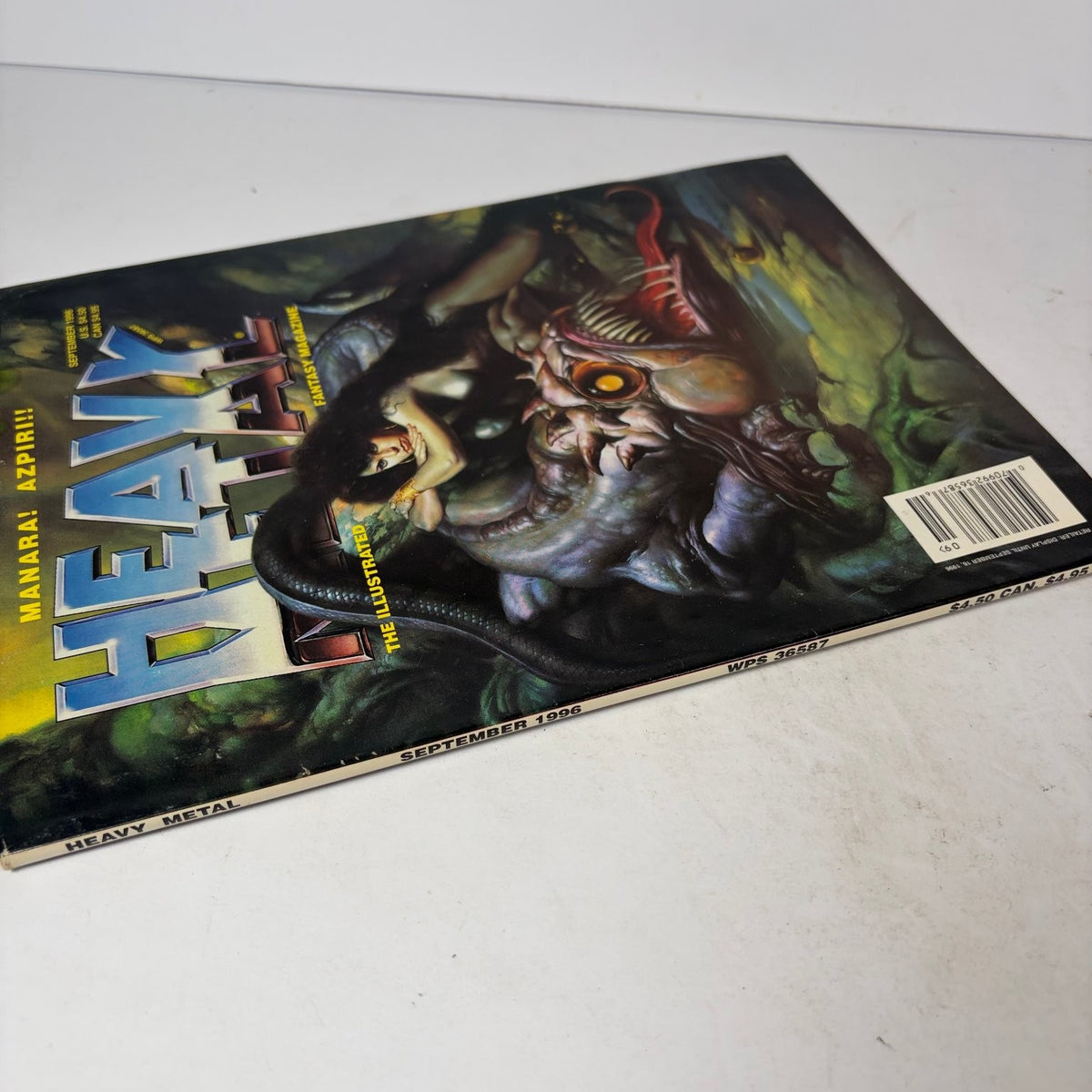 Heavy Metal Magazine September 1996 Manara Azpiri Boris Vallejo Cover Art