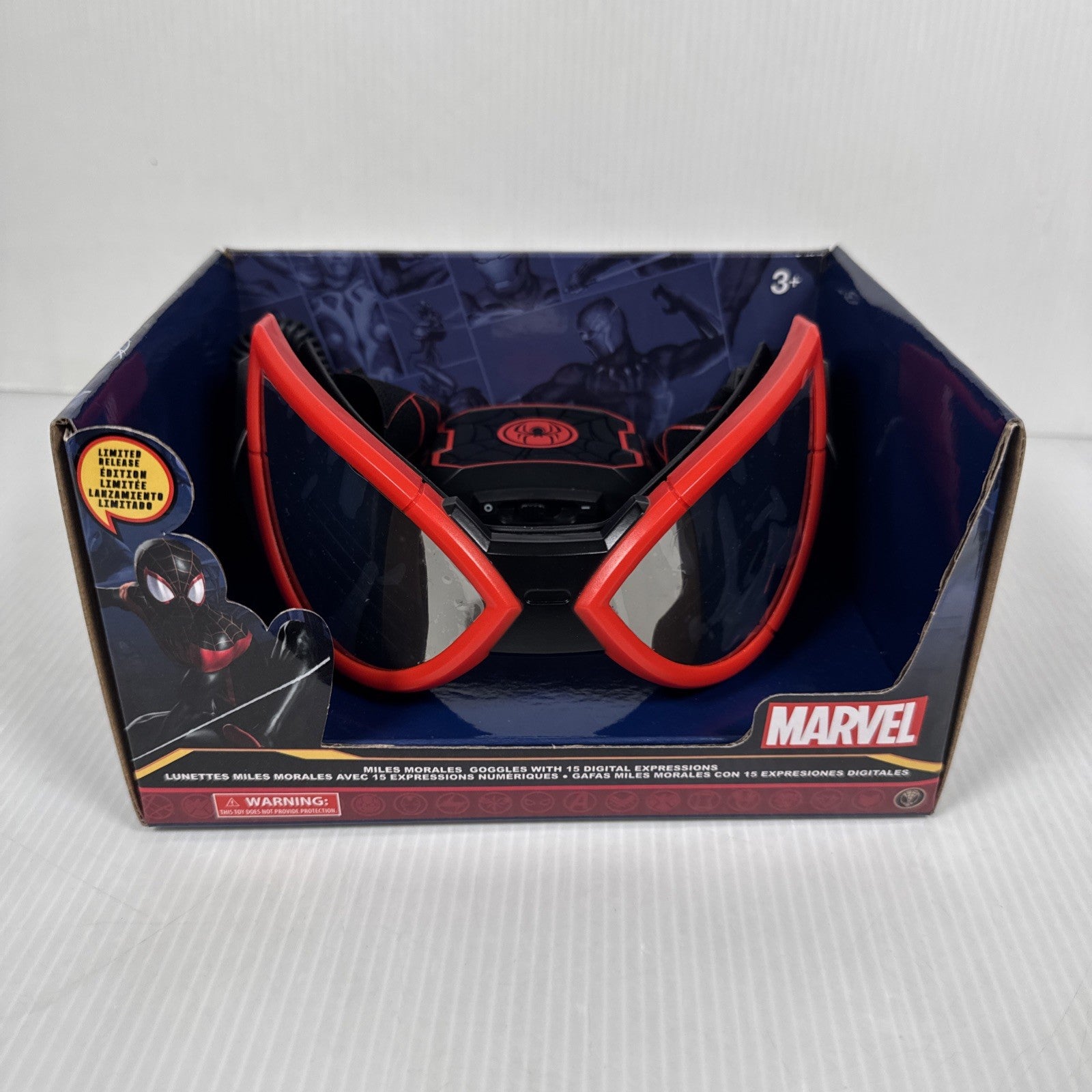 Disney Parks Marvel Miles Morales Goggles with 15 Digital Expressions Limited