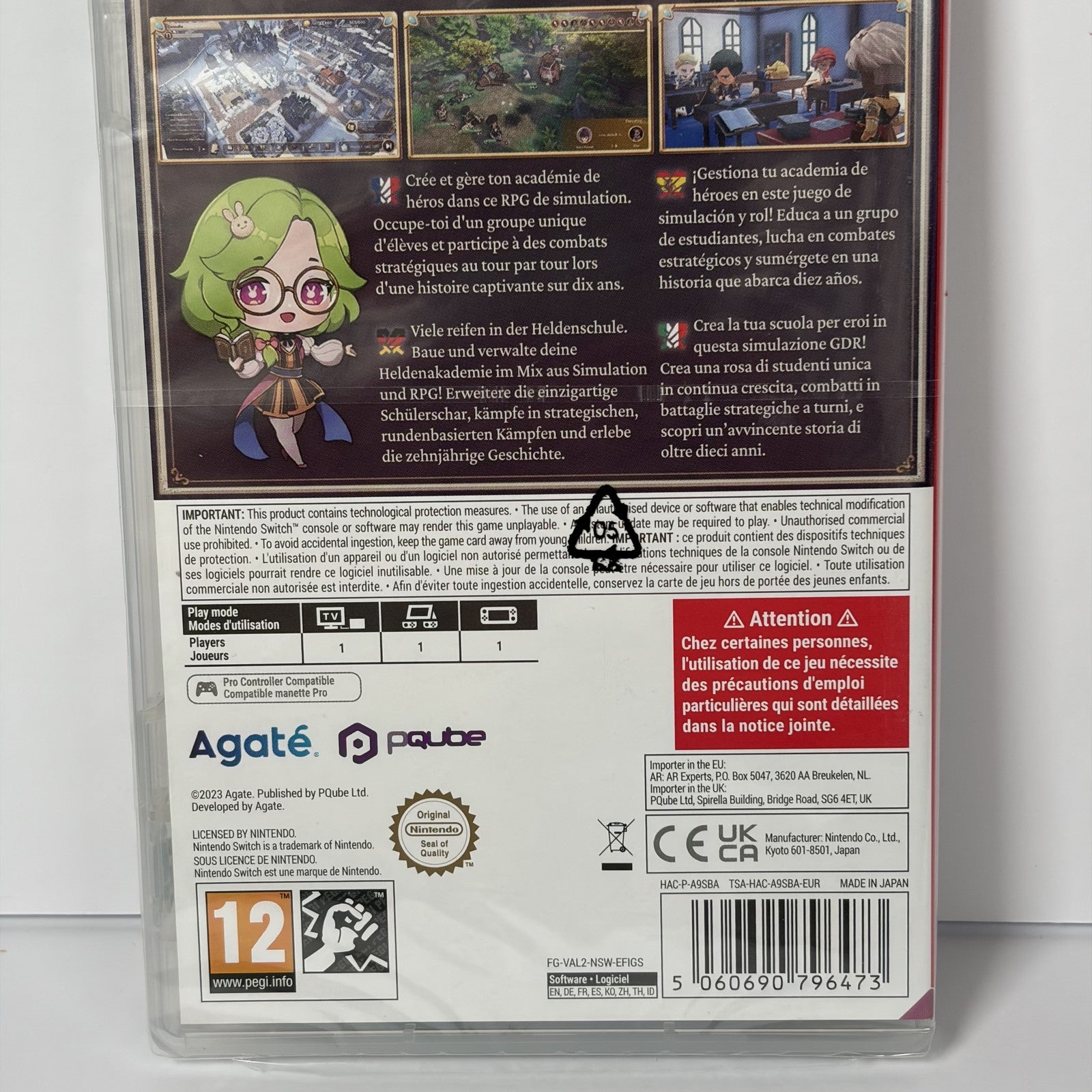 Valthirian Arc Hero School Story 2 Nintendo Switch New Sealed RPG Simulation