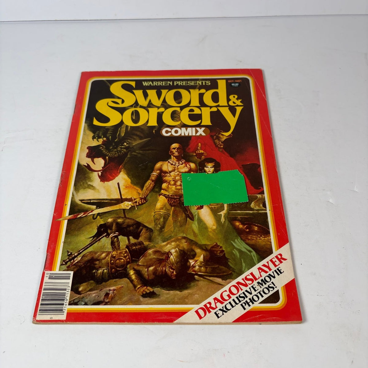 Warren Presents Sword & Sorcery Comix October 1981 Dragonslayer Magazine Fantasy