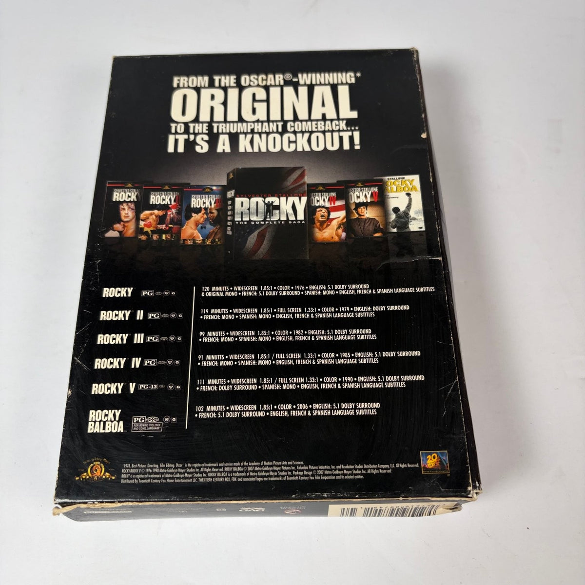 Rocky The Complete Saga DVD Box Set Sylvester Stallone I II III IV V Balboa 6