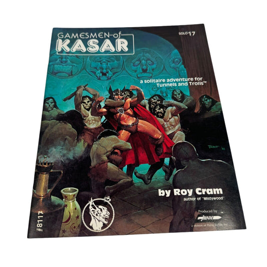 Gamesmen of Kasar Solo 17 Solitaire Adventure Tunnels & Trolls 1st Print 1982