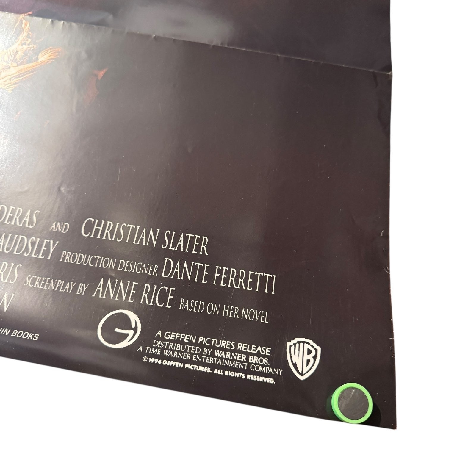 Vintage Interview With The Vampire 1994 One Sheet Movie Poster 27x40 Cruise Pitt