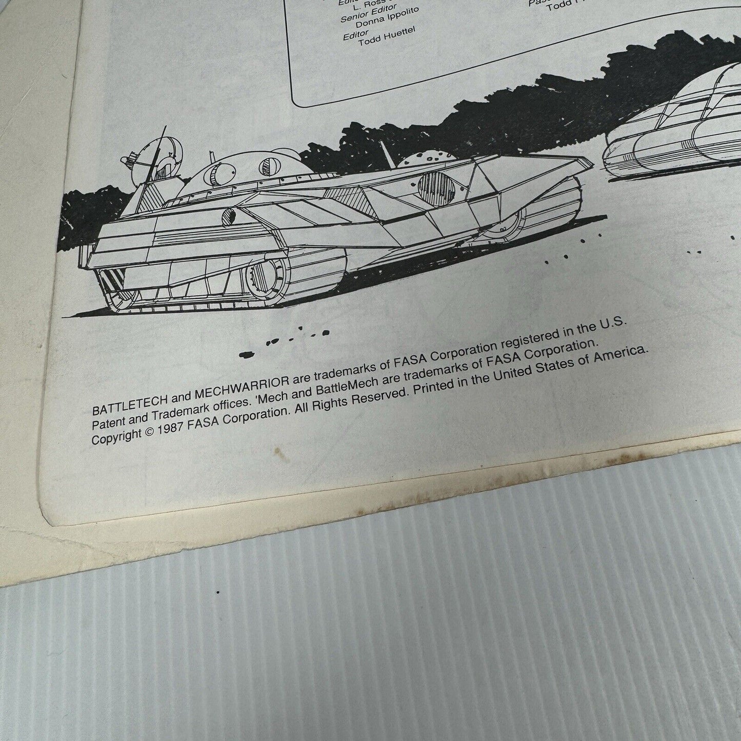 Battletech Technical Read Out 3026 - 1987 FASA 8606 RPG Book Heavily Worn