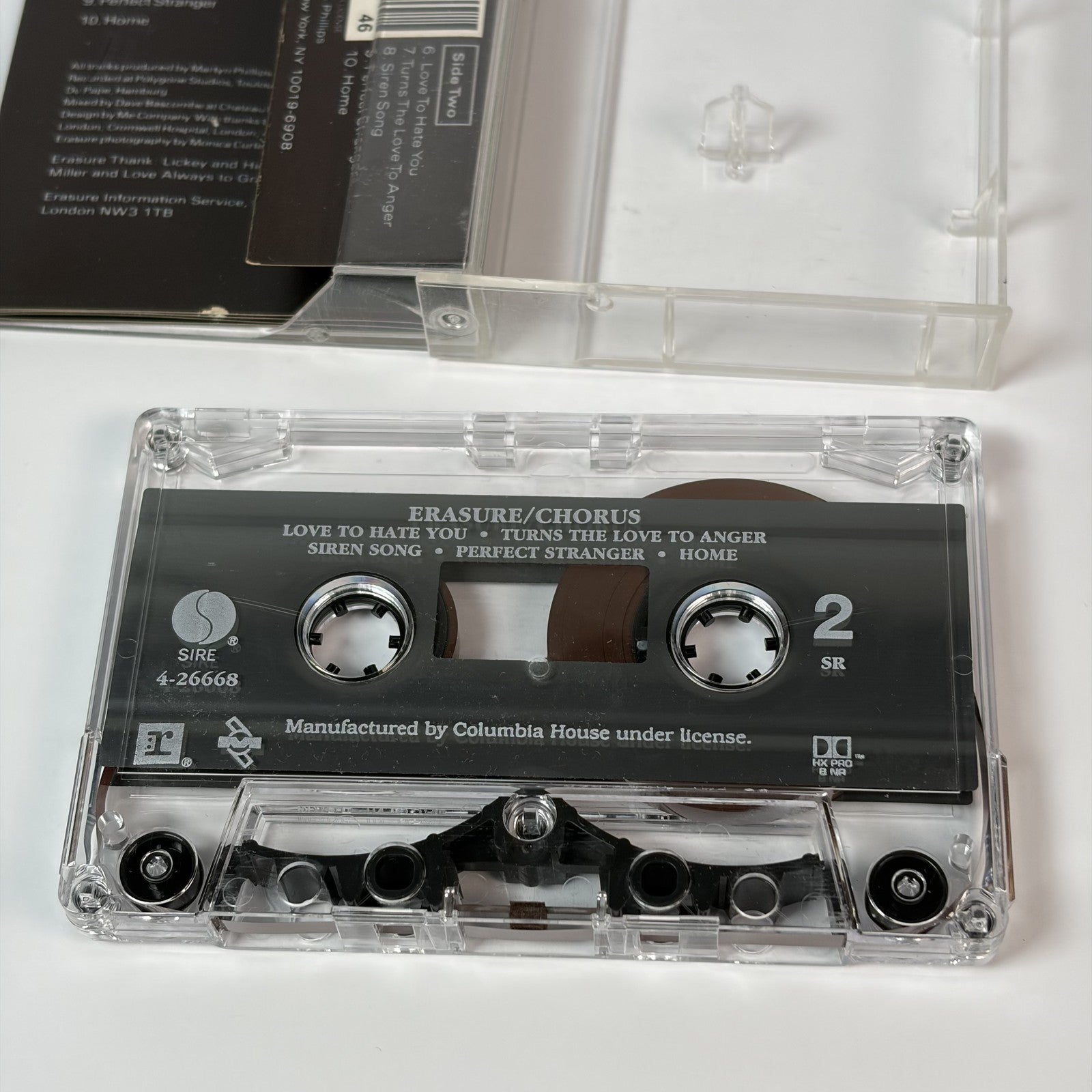 Erasure - Chorus Cassette Tape 4-26668 Sire Records Synth-Pop 1991 US Columbia