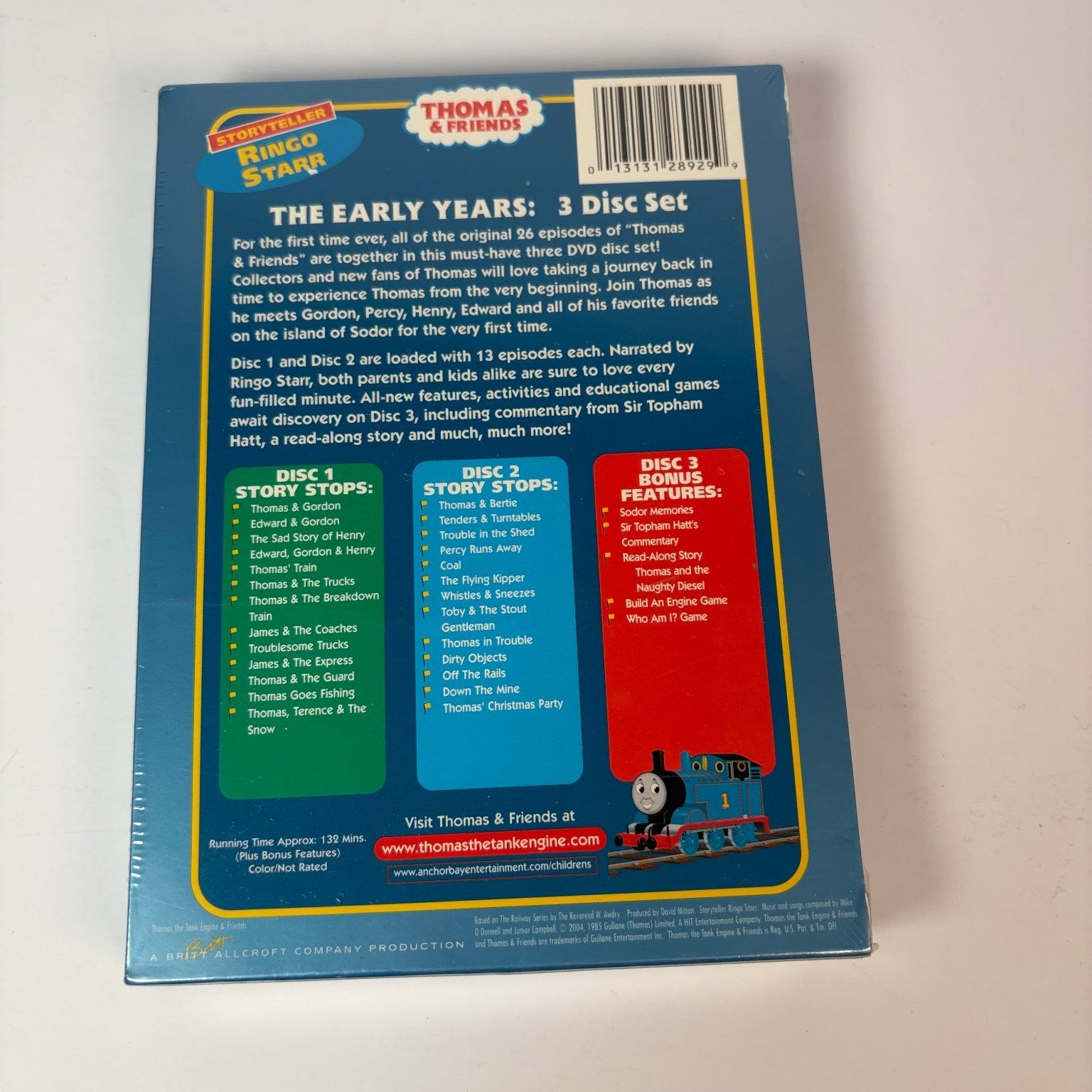 Thomas & Friends The Early Years DVD 2004 Collector's Edition Sealed 3-Disc