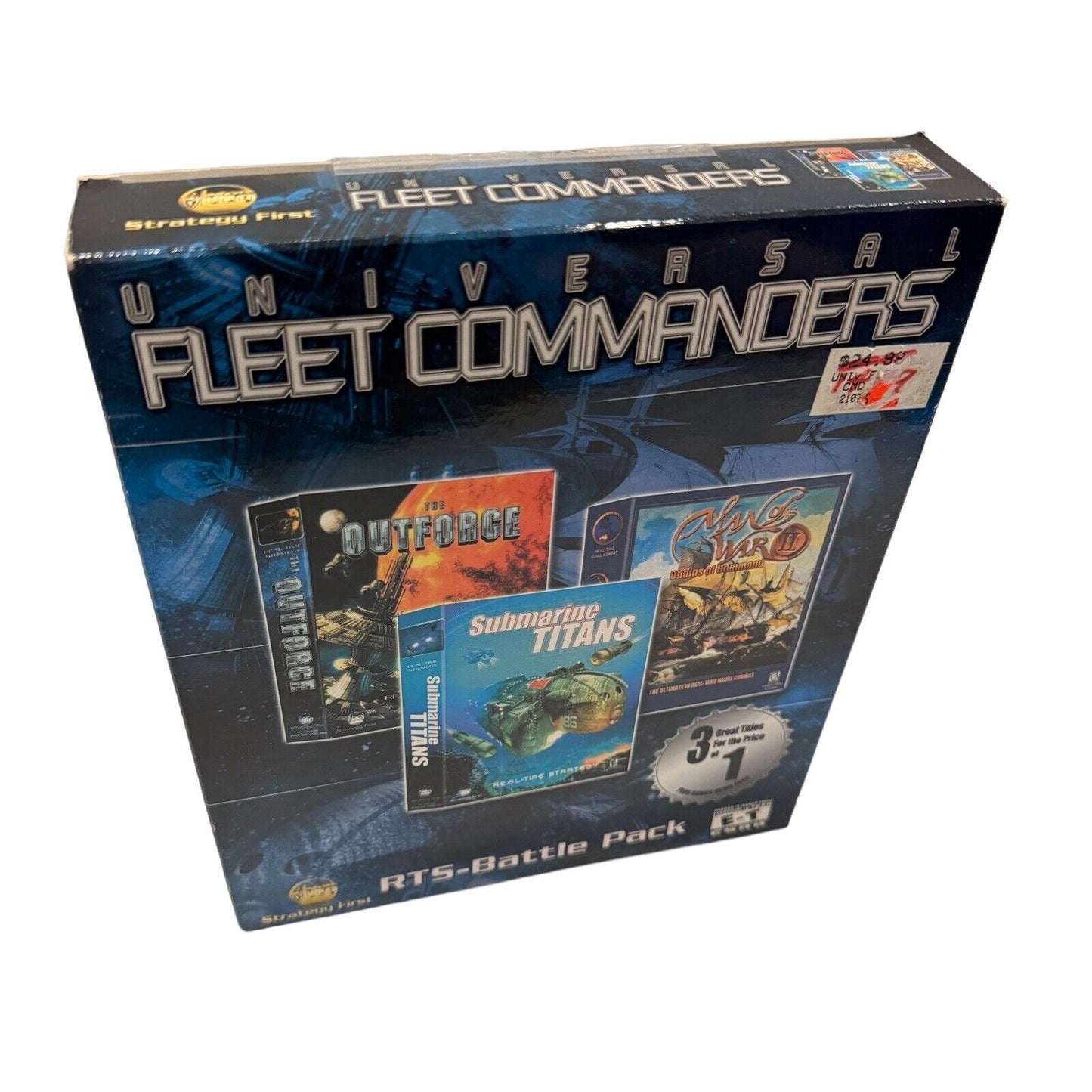 Universal Fleet Commanders RTS Battle Pack Big Box PC Game New in Worn Box