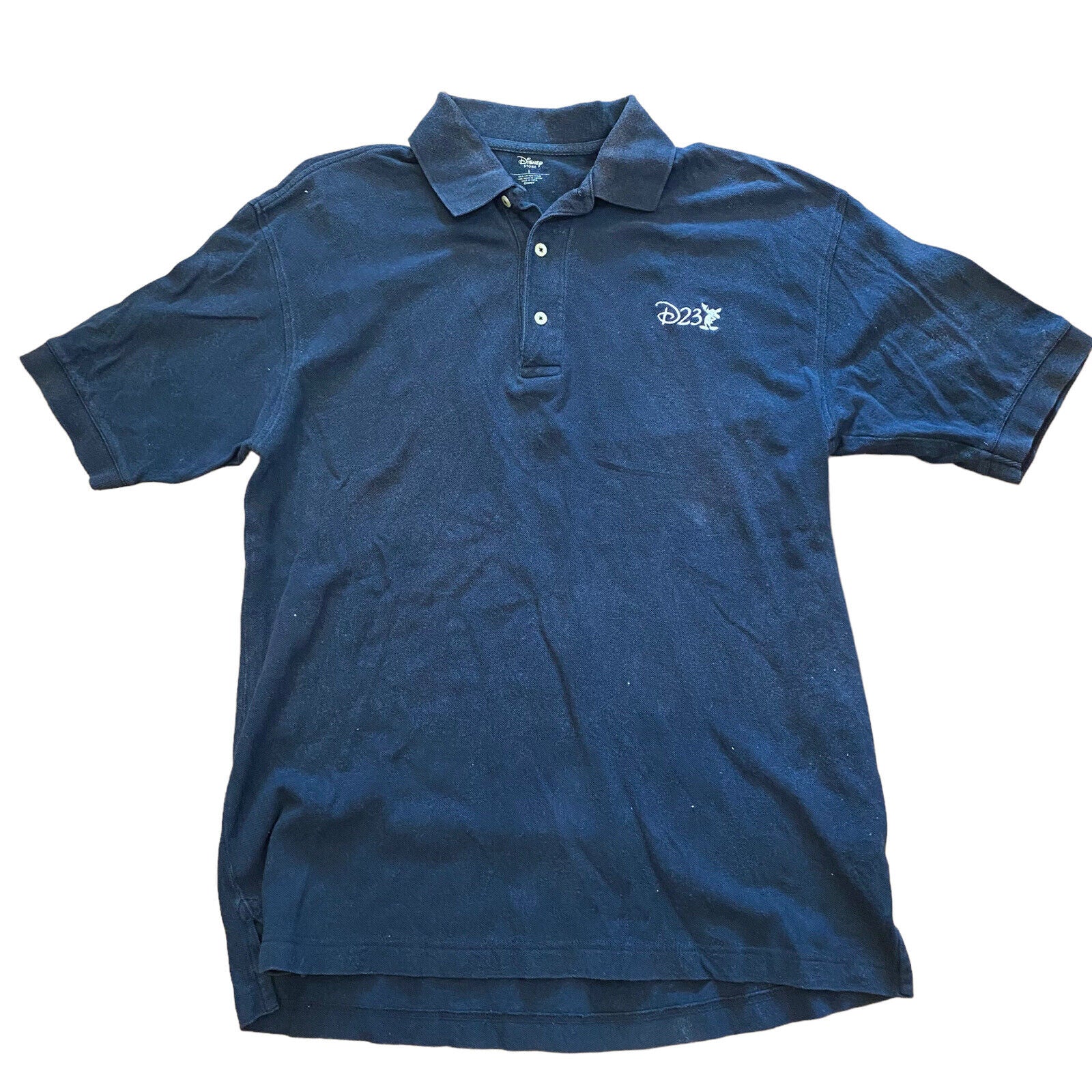 Disney D23 Expo Exclusive Polo Shirt 2015 Disney Parks Size Large Navy