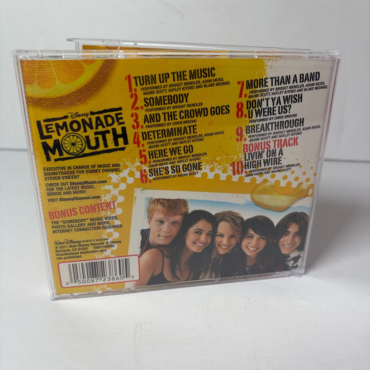 Lemonade Mouth Original Soundtrack CD 2011 Pop Walt Disney Records