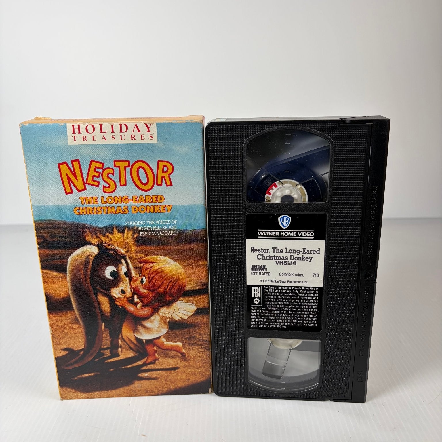 Nestor The Long-Eared Christmas Donkey VHS 1977 Rankin Bass Warner Home Video