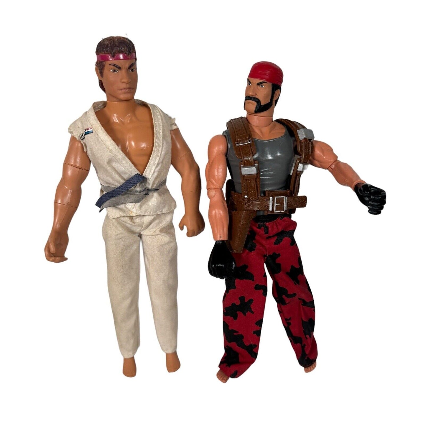 Lot Of 2 Hasbro GI Joe 12” Figures Street Fighter II Ryu & Cobra Dreadnok Ripper