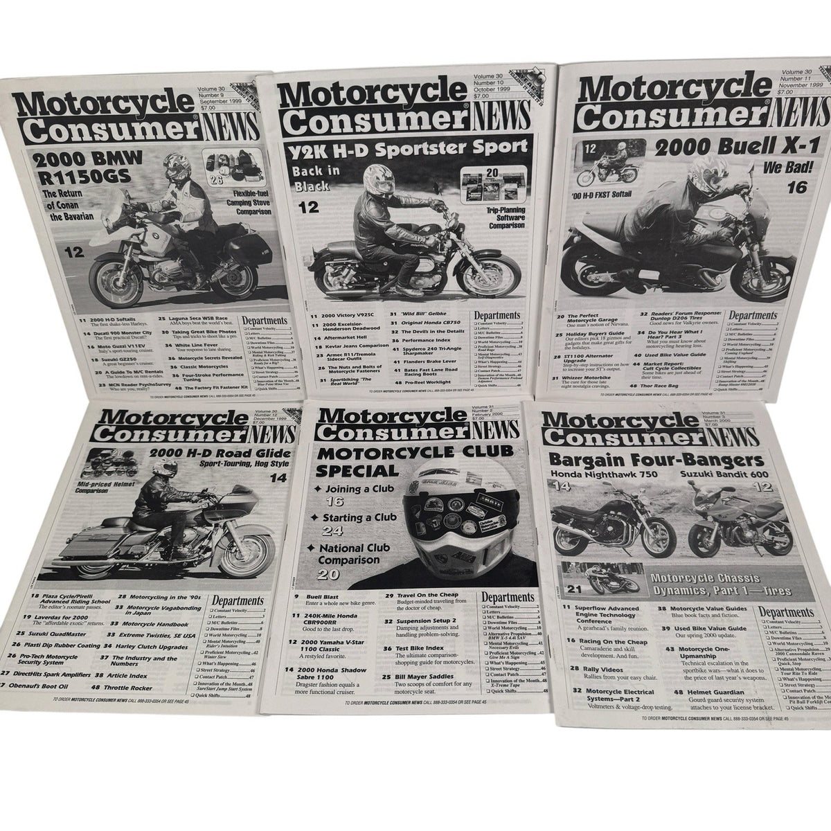 Vintage Mixed Lot Of 54 Motorcycle Consumer News Magazines 1999-2007