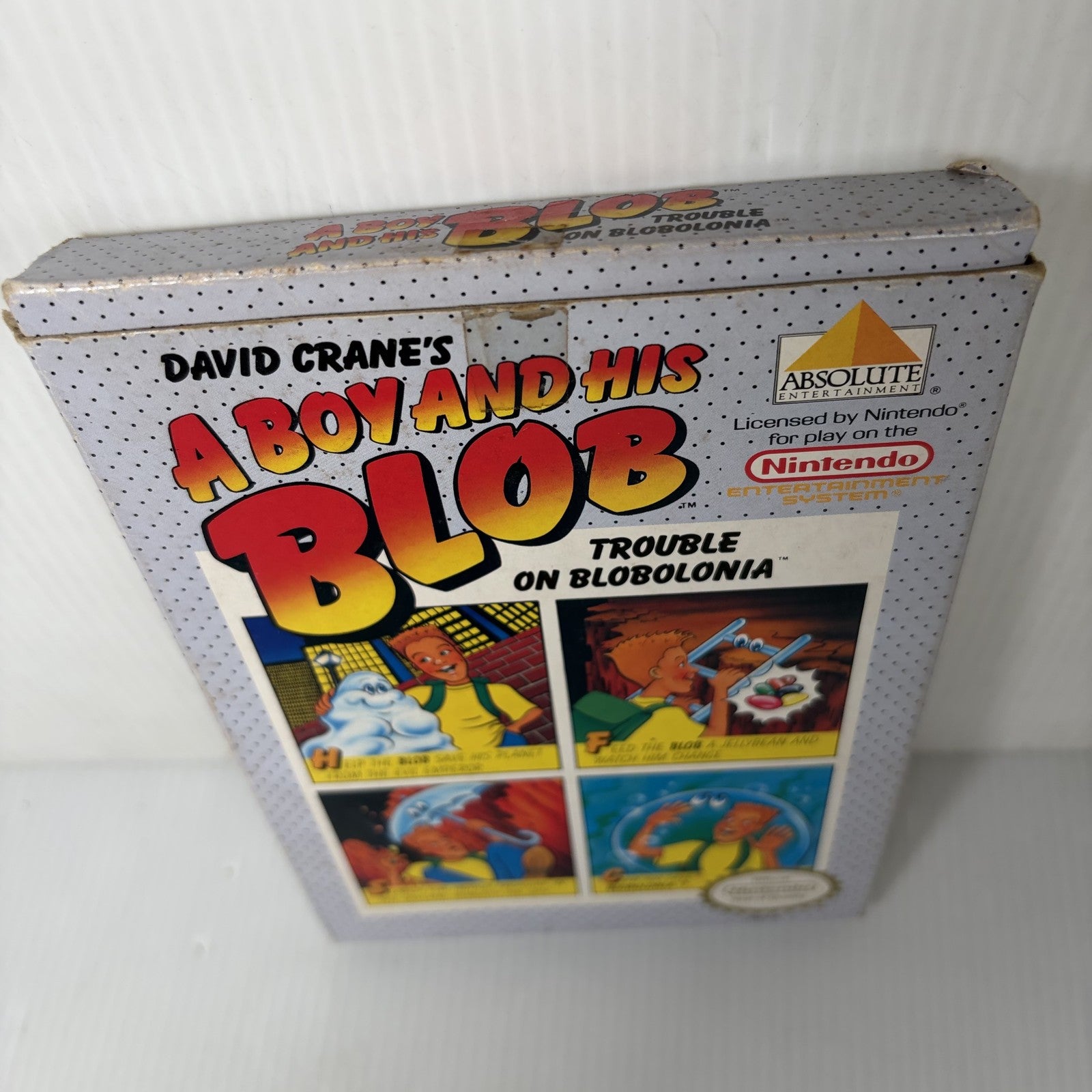 David Crane's A Boy and His Blob Nintendo NES Complete CIB W/ Foam
