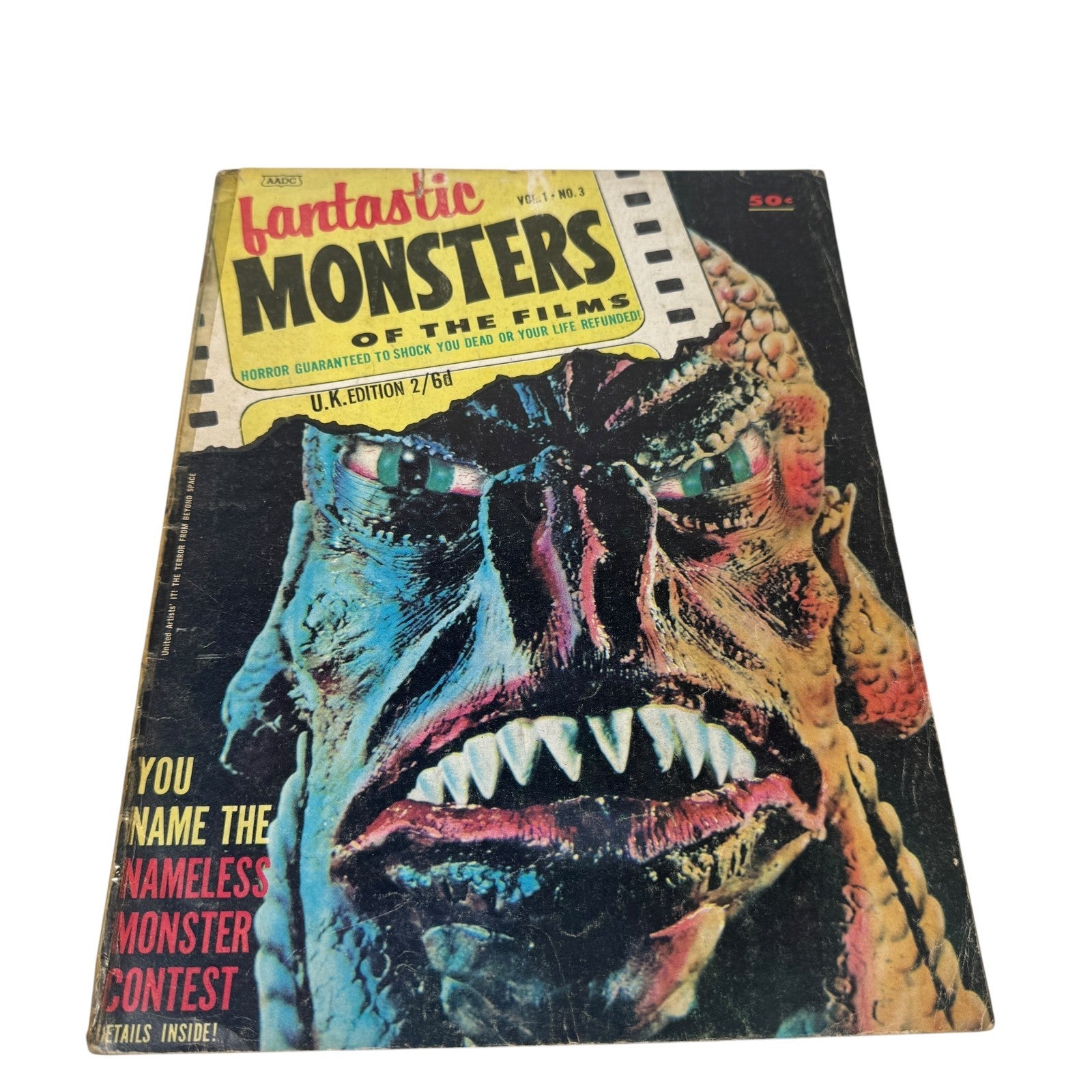 Fantastic Monsters of the Films Volume 1 #3 1962 w/ Black Lagoon Creature Poster