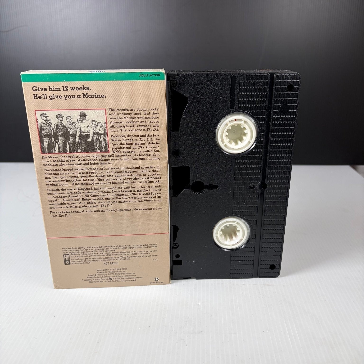 The D.I. VHS 1985 Military Drama Original Release Warner Home Video