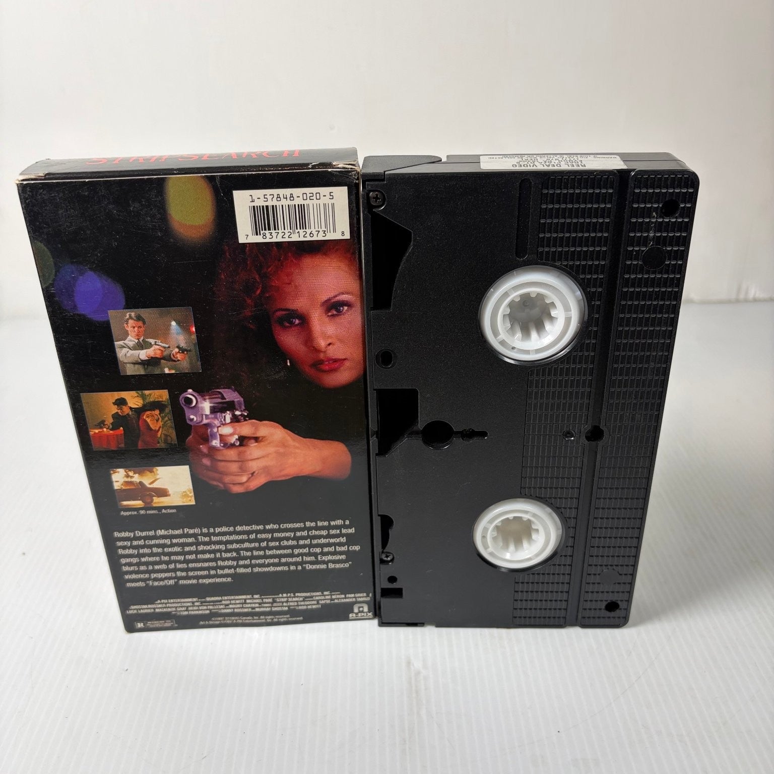 Strip Search VHS 1998 Action Thriller Michael Paré Pam Grier First Peak Video
