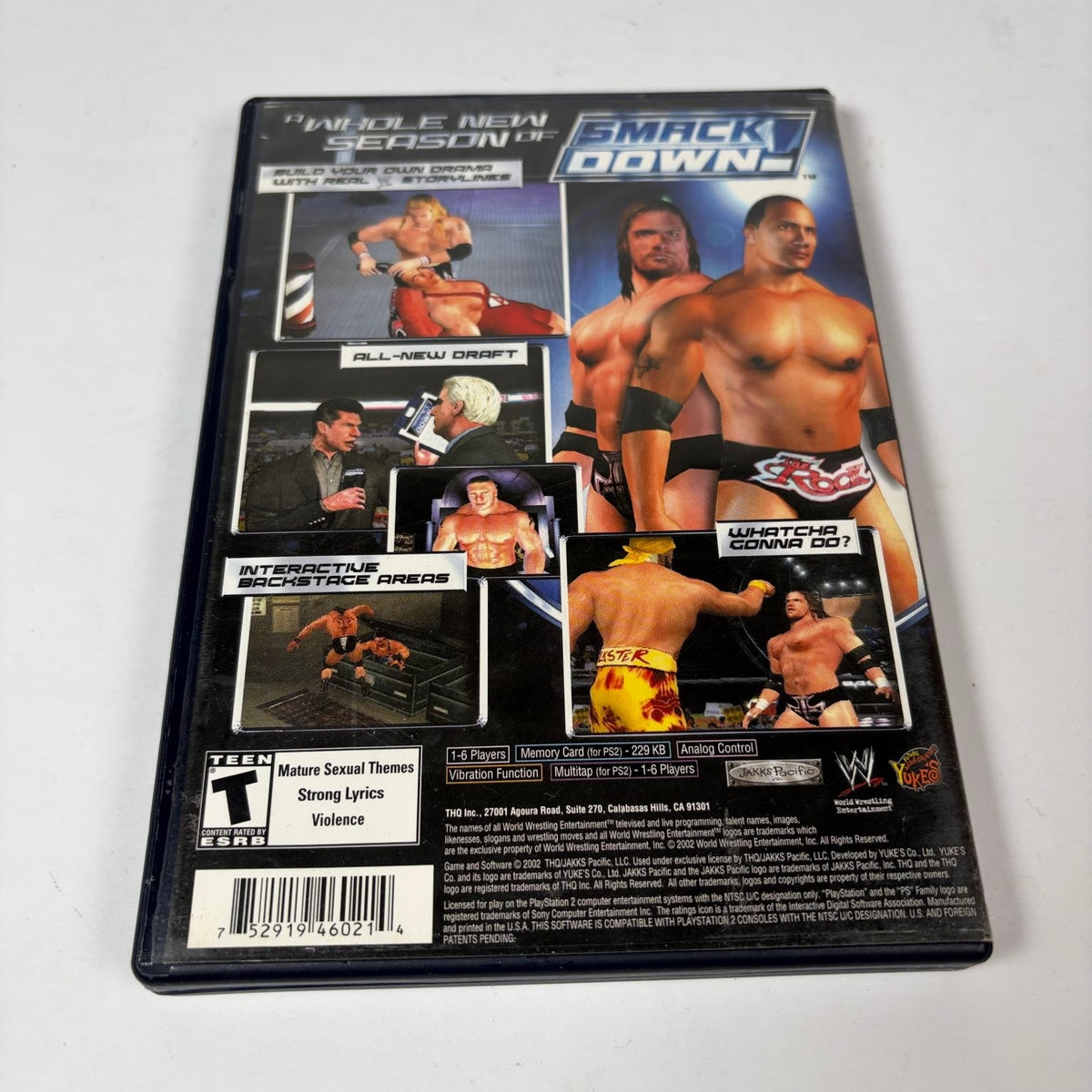 WWE SmackDown! Shut Your Mouth PlayStation 2 PS2 Game Complete w/ Manual