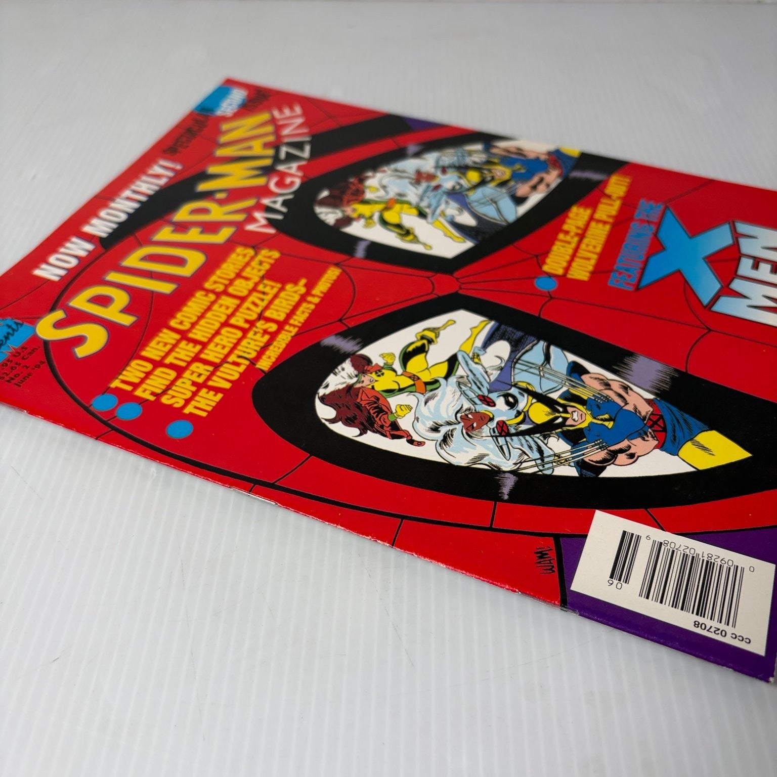 Spider-Man Magazine June 1994 Wolverine X-Men Marvel Comics Pull-Out