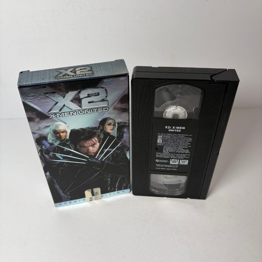 X2 X-Men United VHS 2003 Special Edition Marvel Blockbuster Ex-Rental