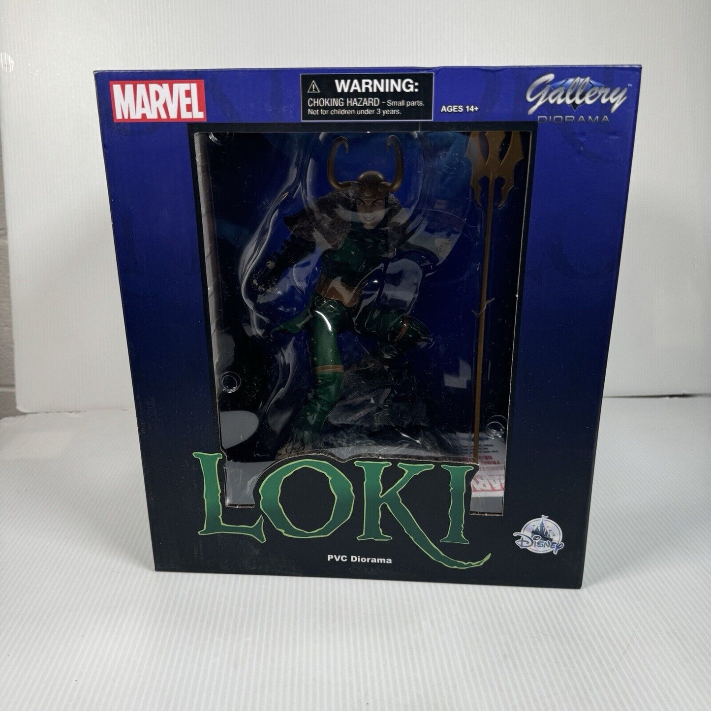 MARVEL GALLERY LOKI 10" PVC DIORAMA TOY FIGURE STATUE DIAMOND SELECT AVENGERS