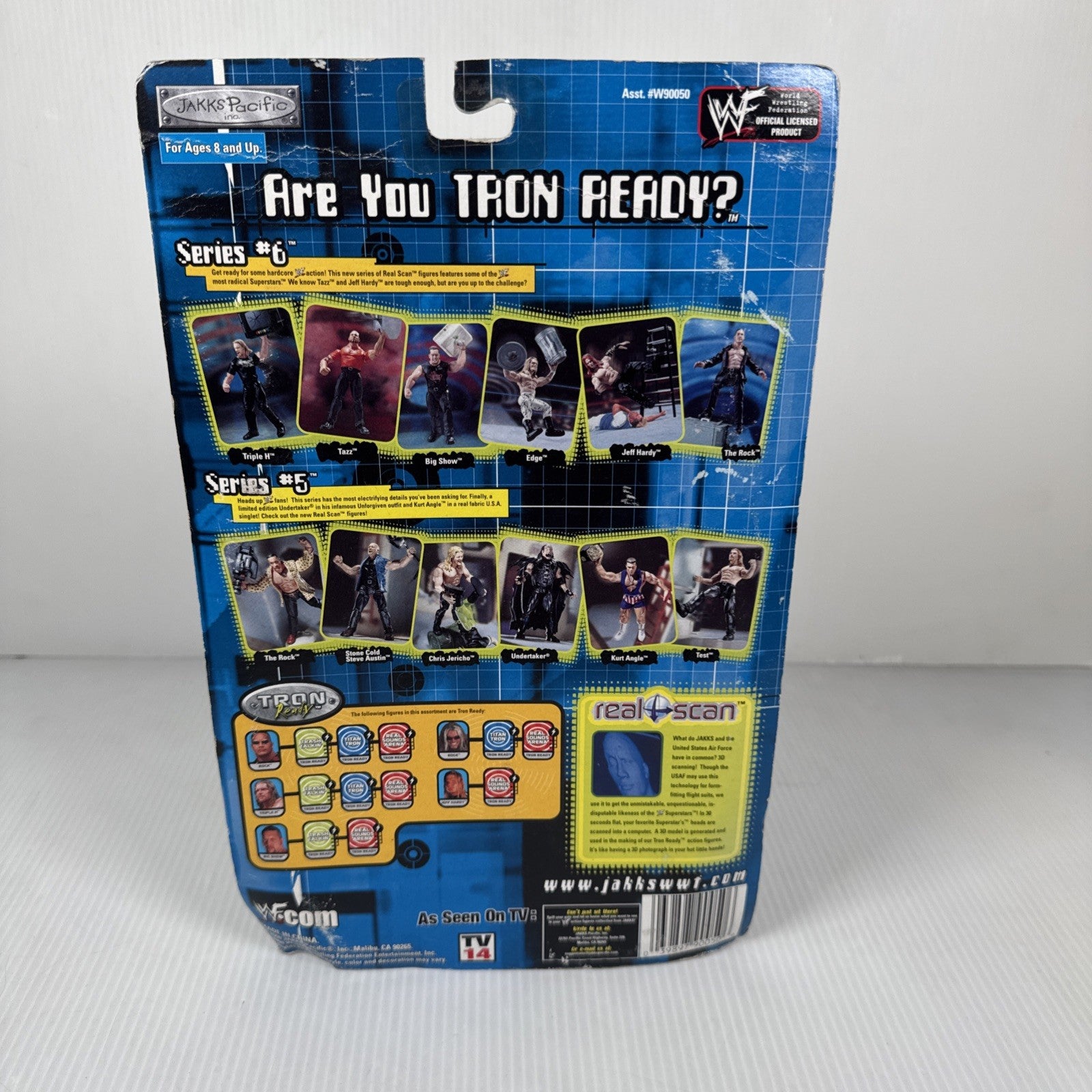 WWF WWE Jakks Tazz Taz Smackdown Series 6 Wrestling Figure  TRON 2000