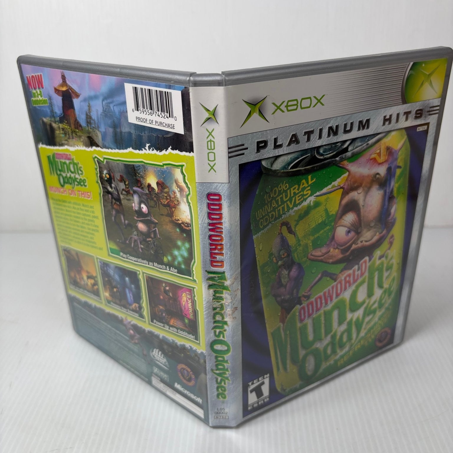 Oddworld: Munch's Oddysee Platinum Hits Xbox Video Game Complete CIB
