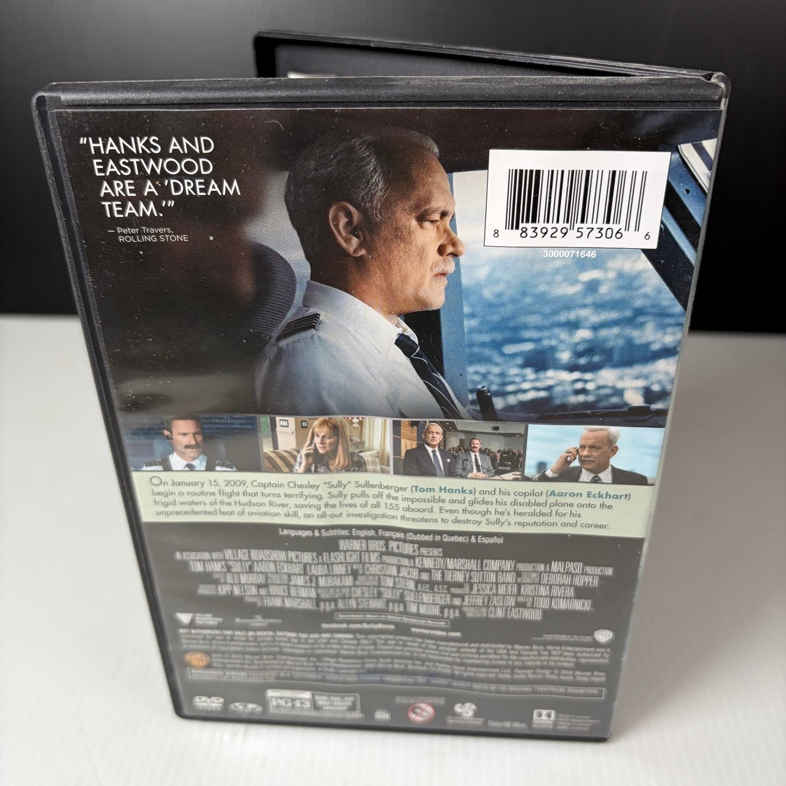 Sully DVD 2016 Tom Hanks Clint Eastwood Miracle on the Hudson