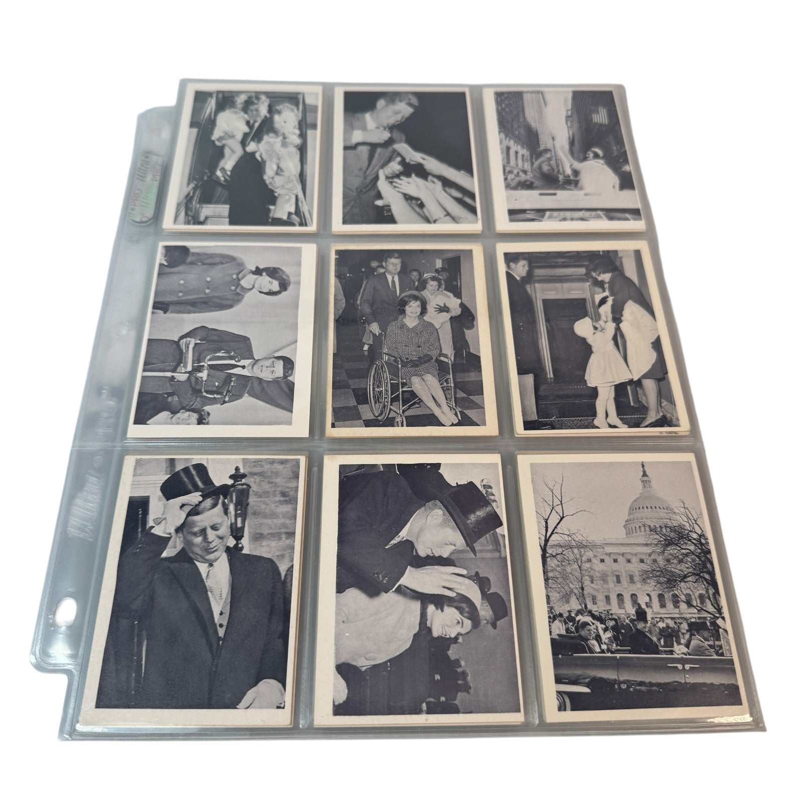 John F. Kennedy 64 Trading Cards Complete Set Rosan Printing Corp 1963 Edition