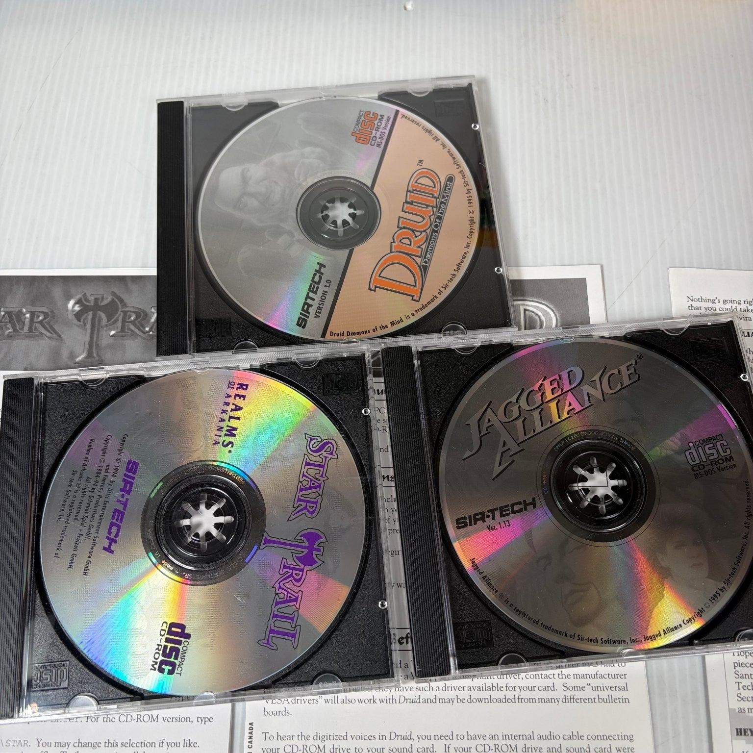 The Trophy Case Sir-Tech Big Box PC Collection Arkania Druid Jagged Alliance