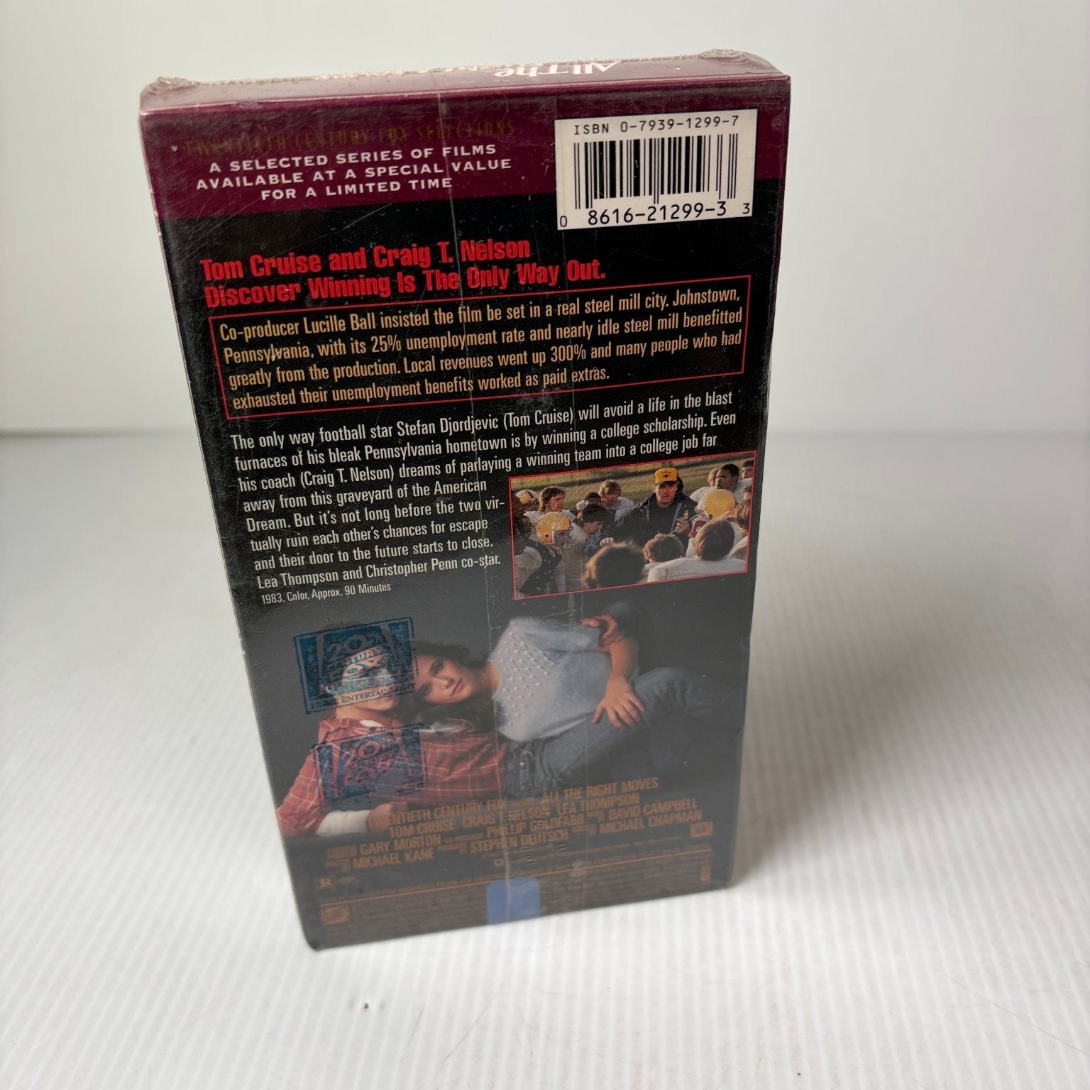 All The Right Moves VHS 1983 Drama Sports Tom Cruise FOX VIDEO SEALED