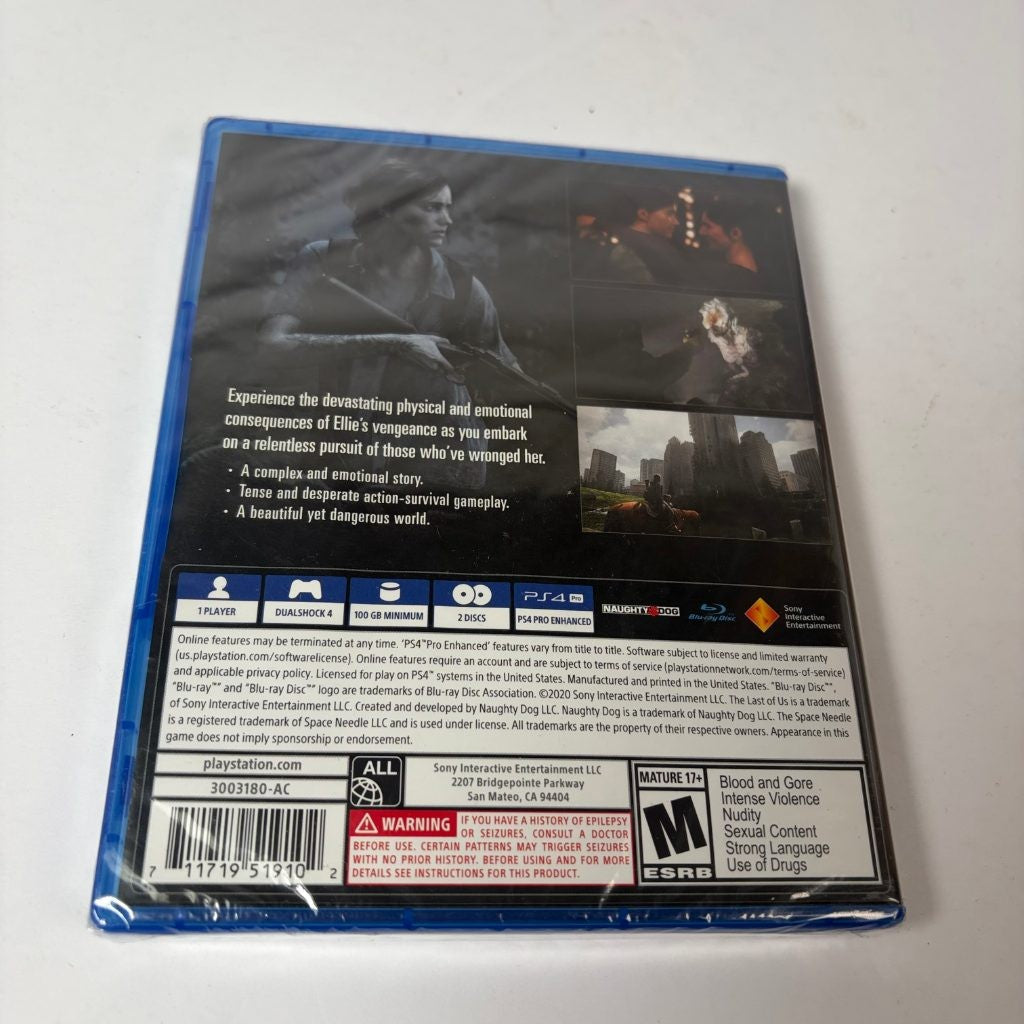 The Last of Us Part II PS4 PlayStation 4 Naughty Dog New Sealed