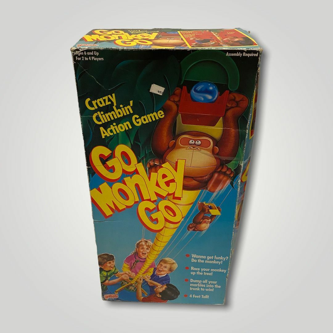 Go Monkey Go Crazy Climbin' Board Game Galoob 1989 Sealed Unused Parts Lot