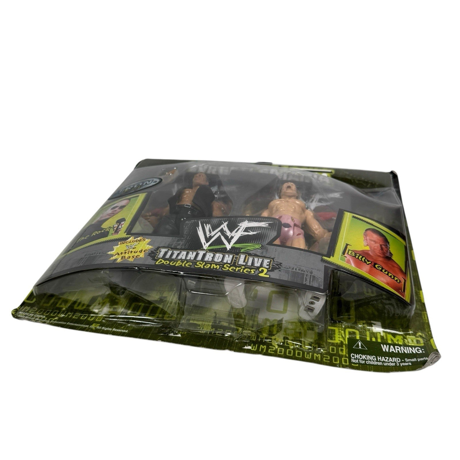 WWF JAKKS WrestleMania 2000 TitanTron Live The Rock & Billy Gunn Double Slam S2