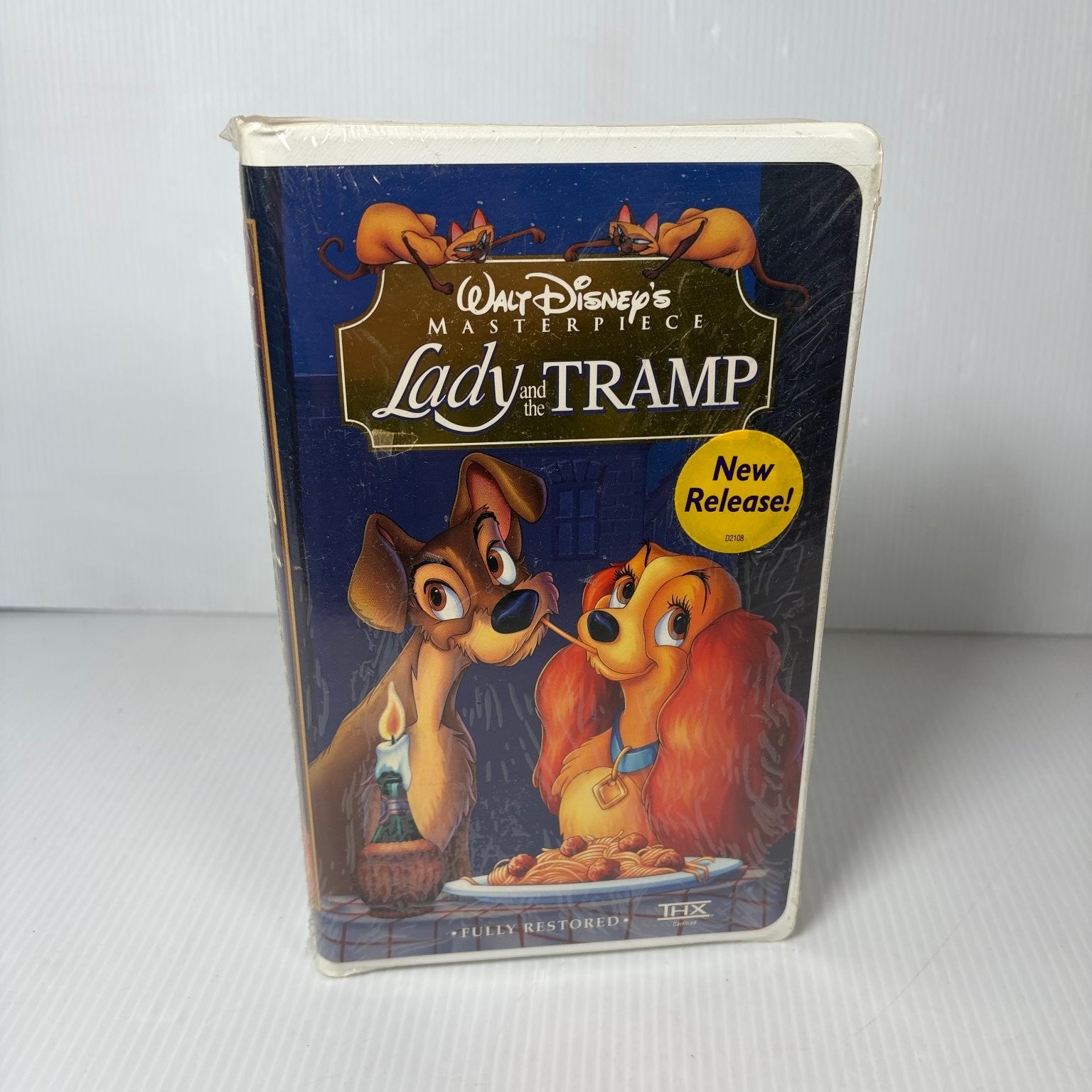 Lady and the Tramp VHS 1998 Animation Romance Disney Masterpiece THX