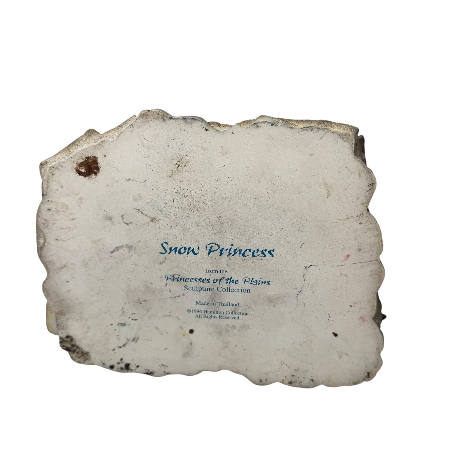 Vintage 1994 Hamilton Collection Snow Princess Sculpture Princesses Plains Wolf