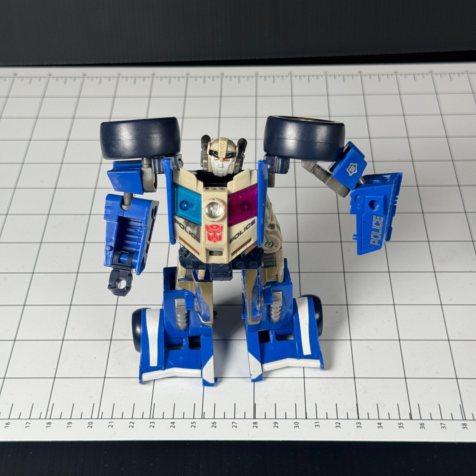 Transformers Prowl Energon Combat Class Police Car 2003 Hasbro Incomplete