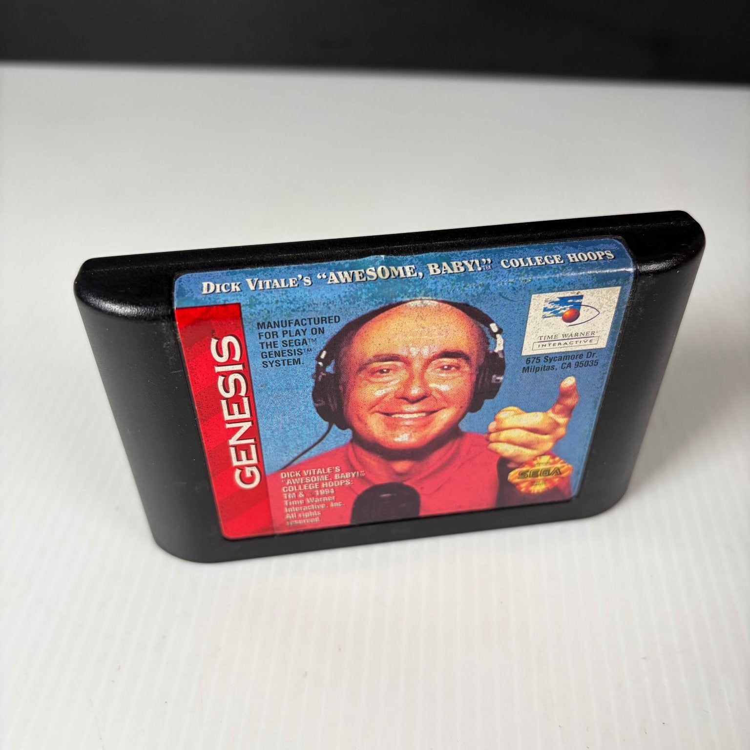 Dick Vitale's Awesome Baby College Hoops Sega Genesis Video Game
