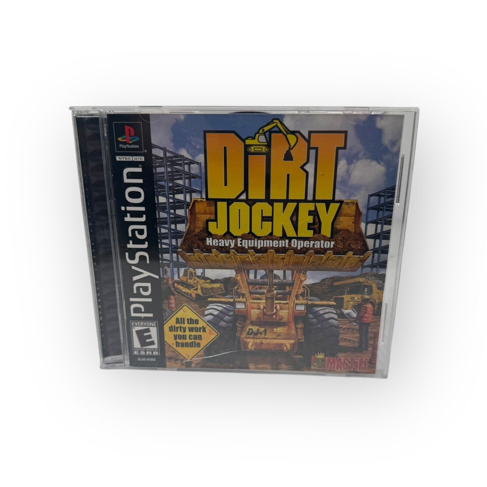 Dirt Jockey Heavy Equipment Operator Playstation 1 Complete CIB Black Label