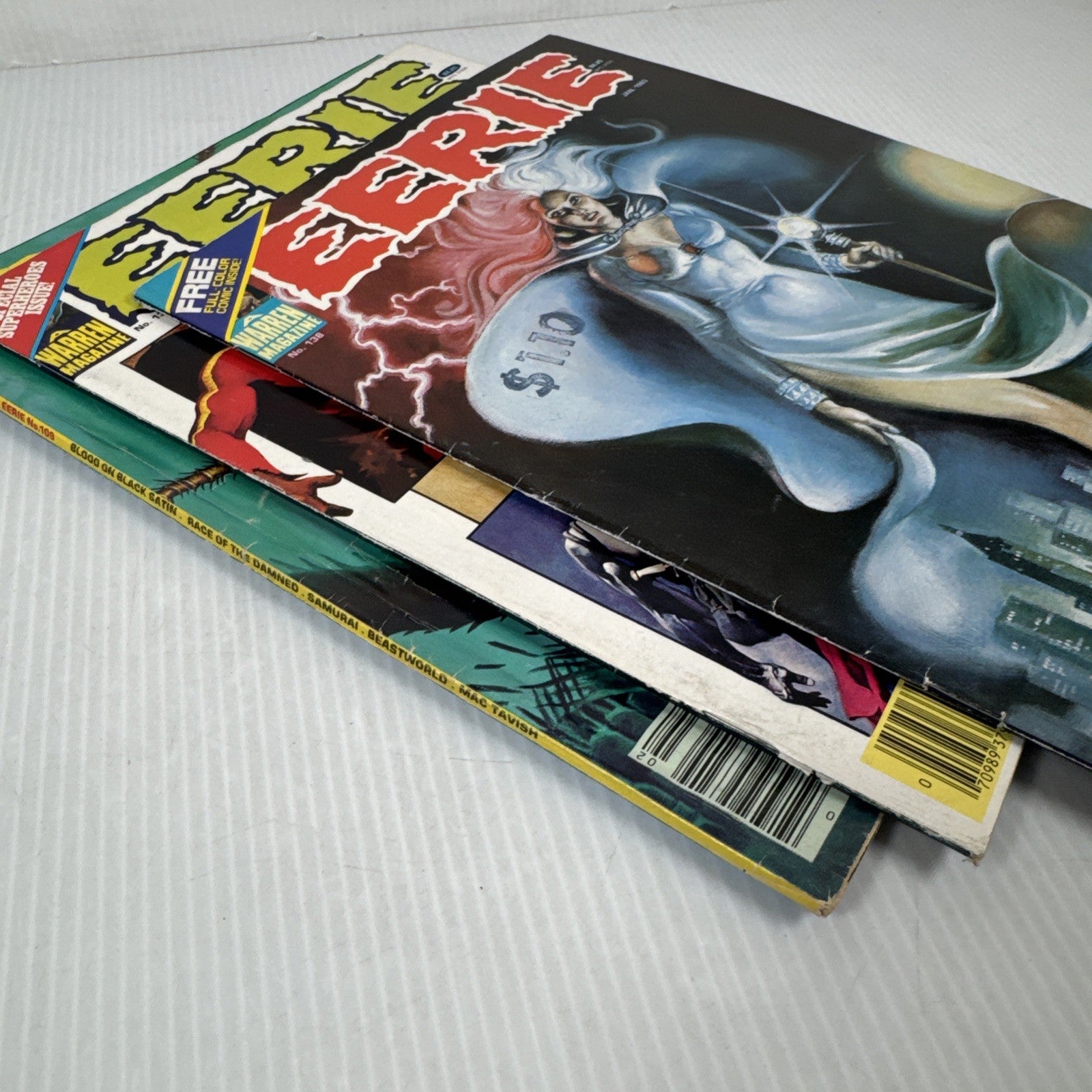 Vintage Warren 70s 80s EERIE Magazine Lot OF 6 Horror & Monster Comics