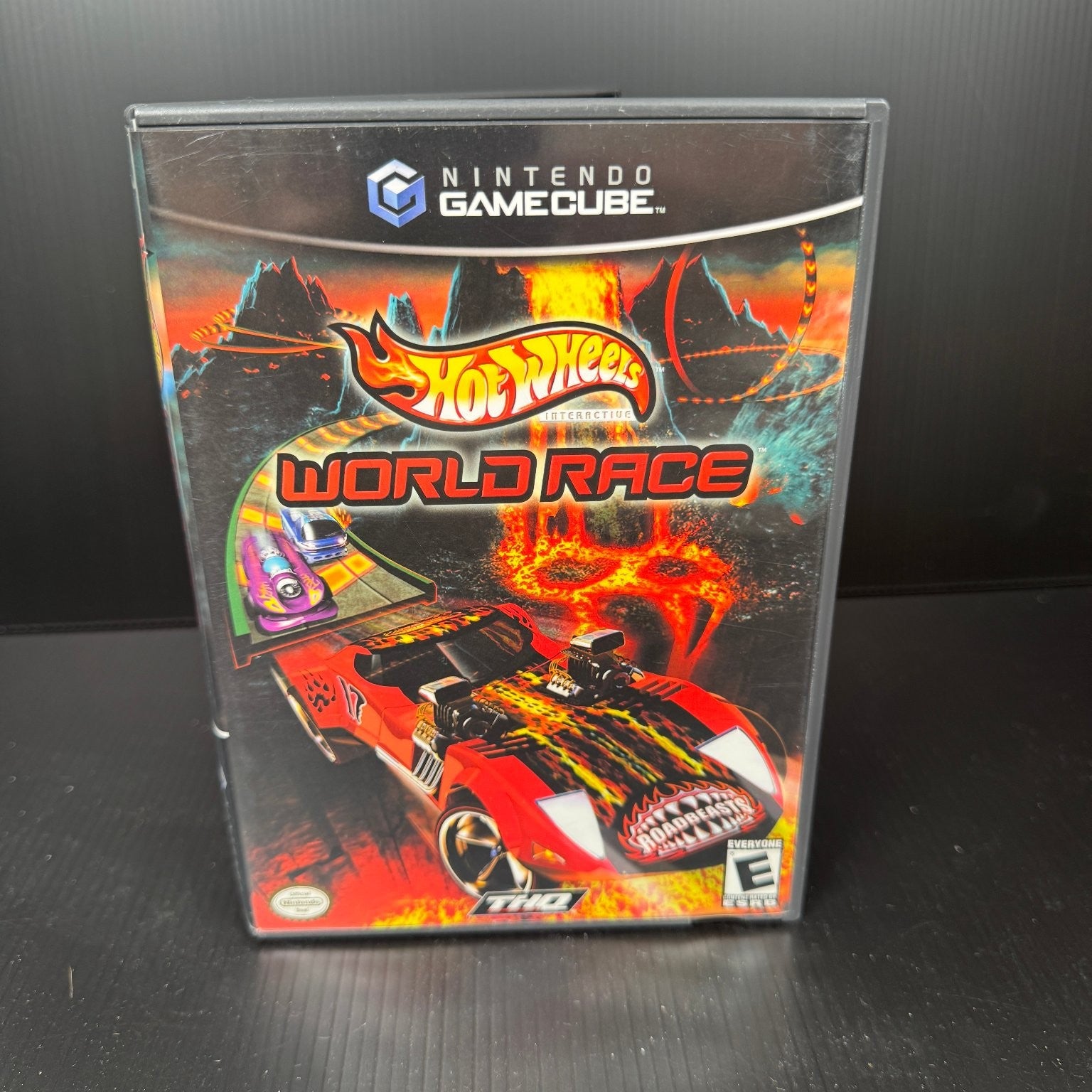 Hot Wheels World Race Nintendo GameCube Complete CIB Video Game Racing