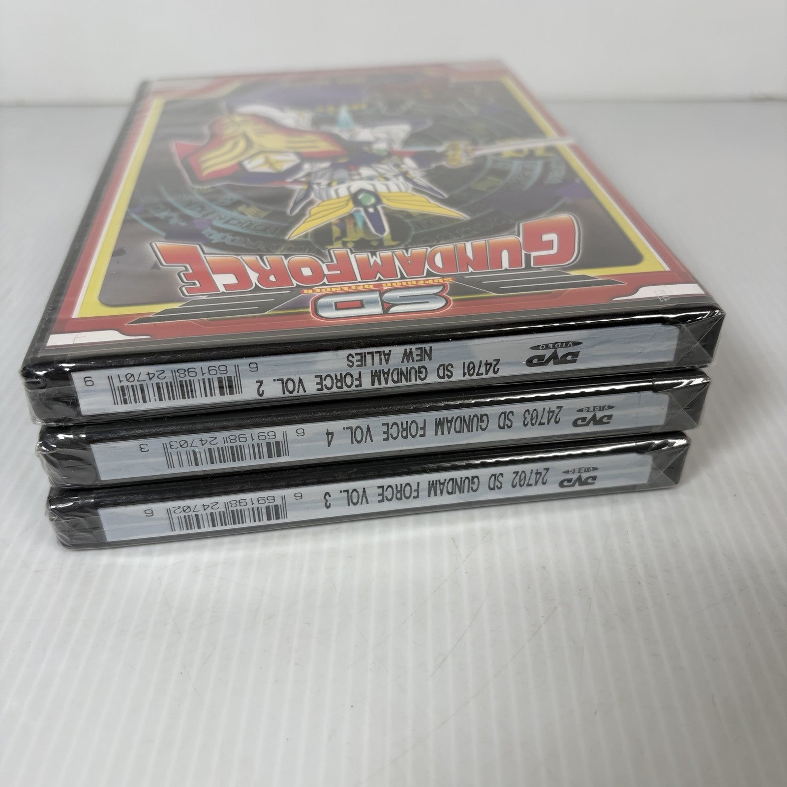 SD Gundam Force DVD Volumes 2, 3, 4 Lot New Sealed Anime Action Mecha Sunrise