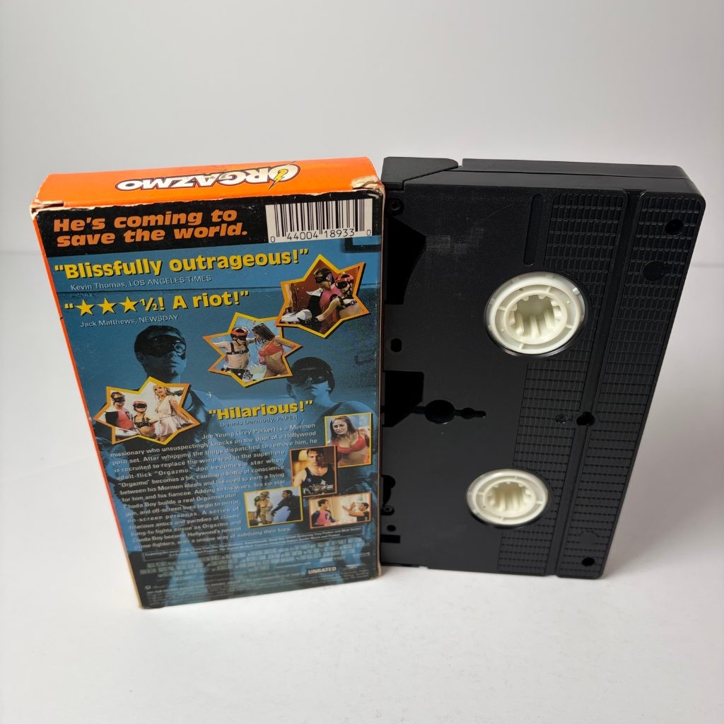 Orgazmo VHS Trey Parker 1999 Unrated Comedy South Park Creator Rogue Pictures