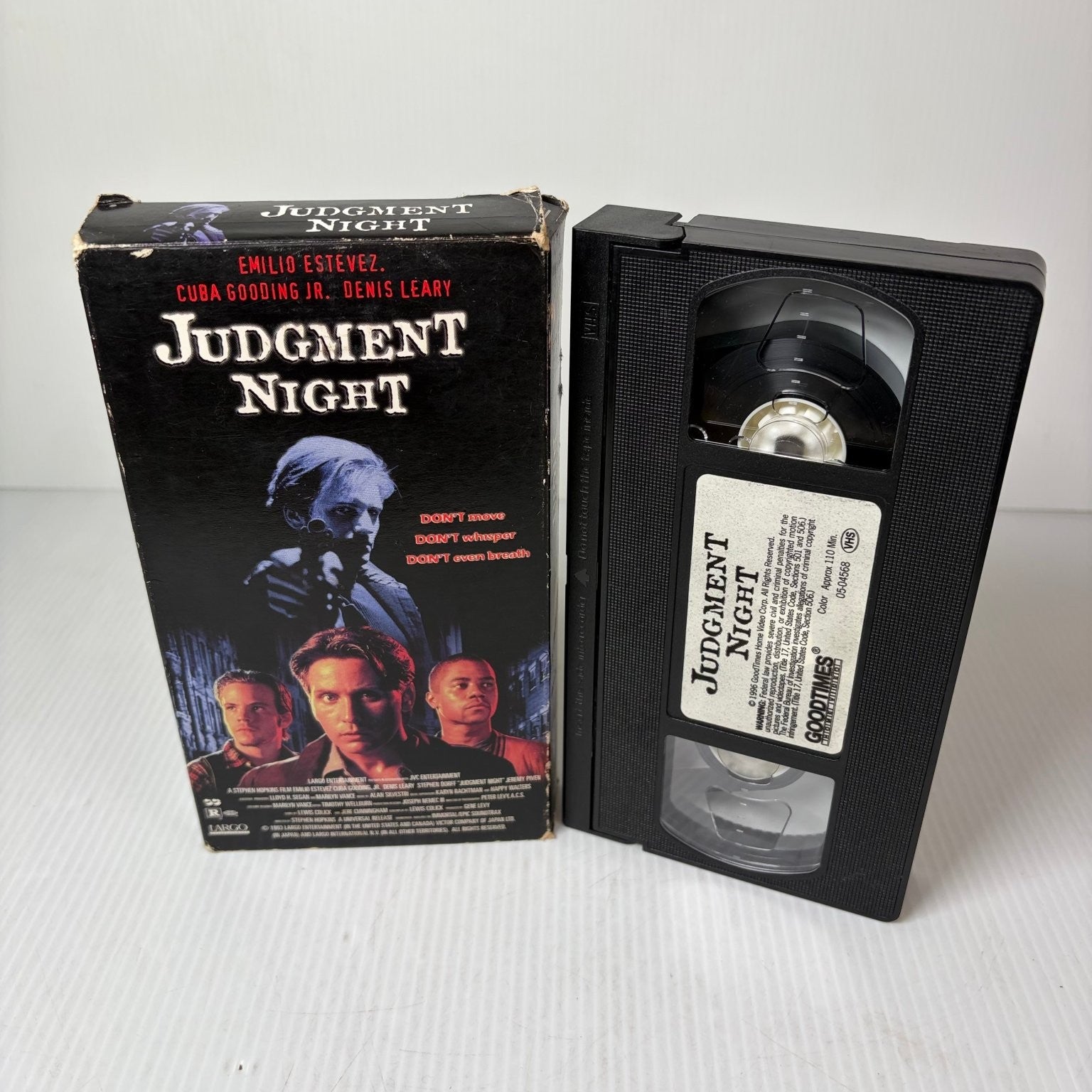 Judgment Night VHS 1993 Action Thriller Emilio Estevez Cuba Gooding Jr