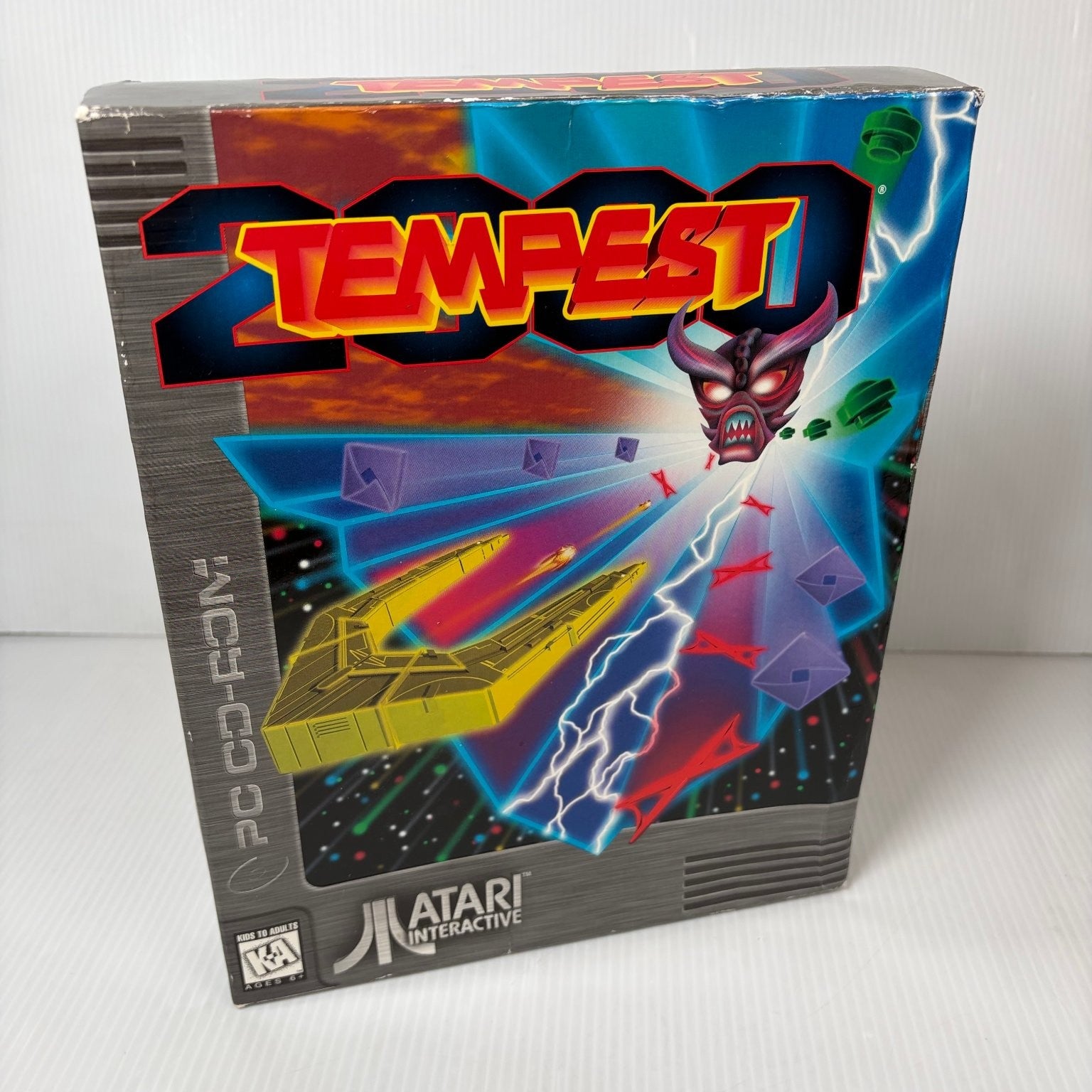 Tempest 2000 PC CD-ROM Video Game Big Box Atari Interactive Arcade Classic