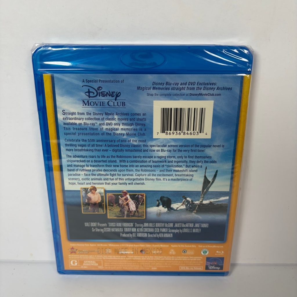 Swiss Family Robinson Blu-ray Disney 55th Anniversary Edition Movie Club