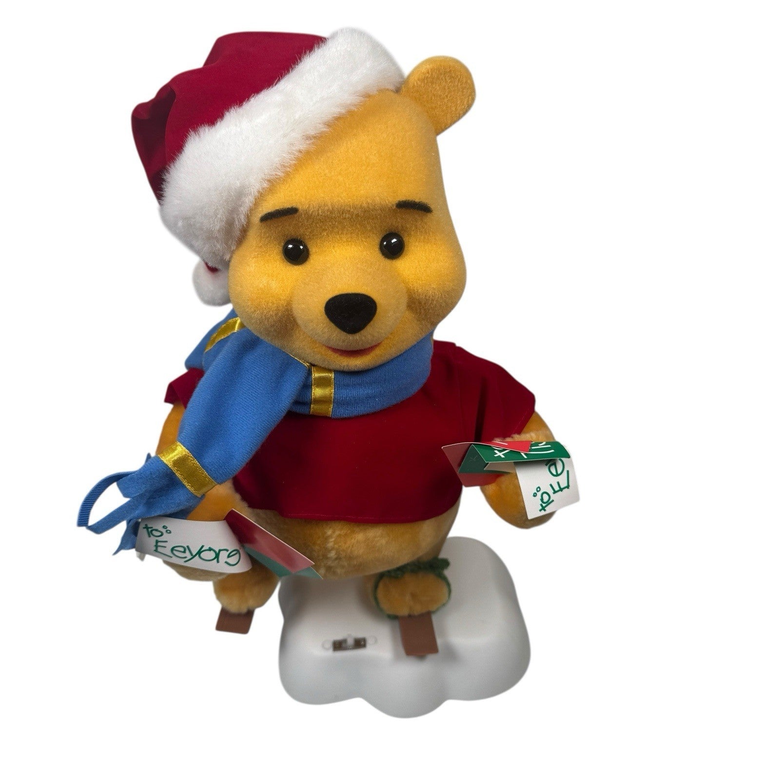 VTG Telco Winnie The Pooh Motion-ette Animated Christmas Display Figure Working