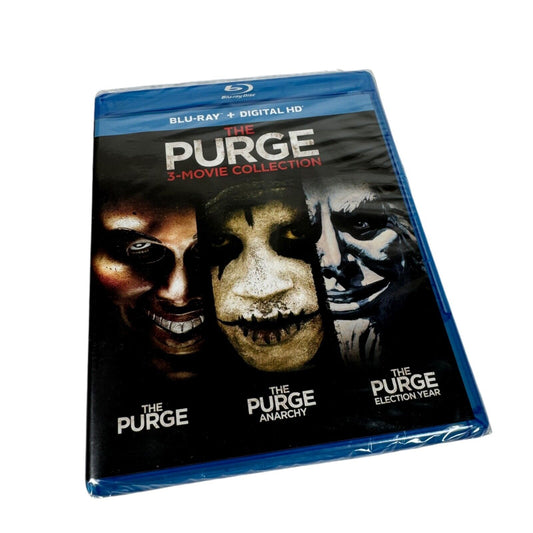 The Purge 3-Movie Set Horror Blu Ray with The Purge, Anarchy, Election Year