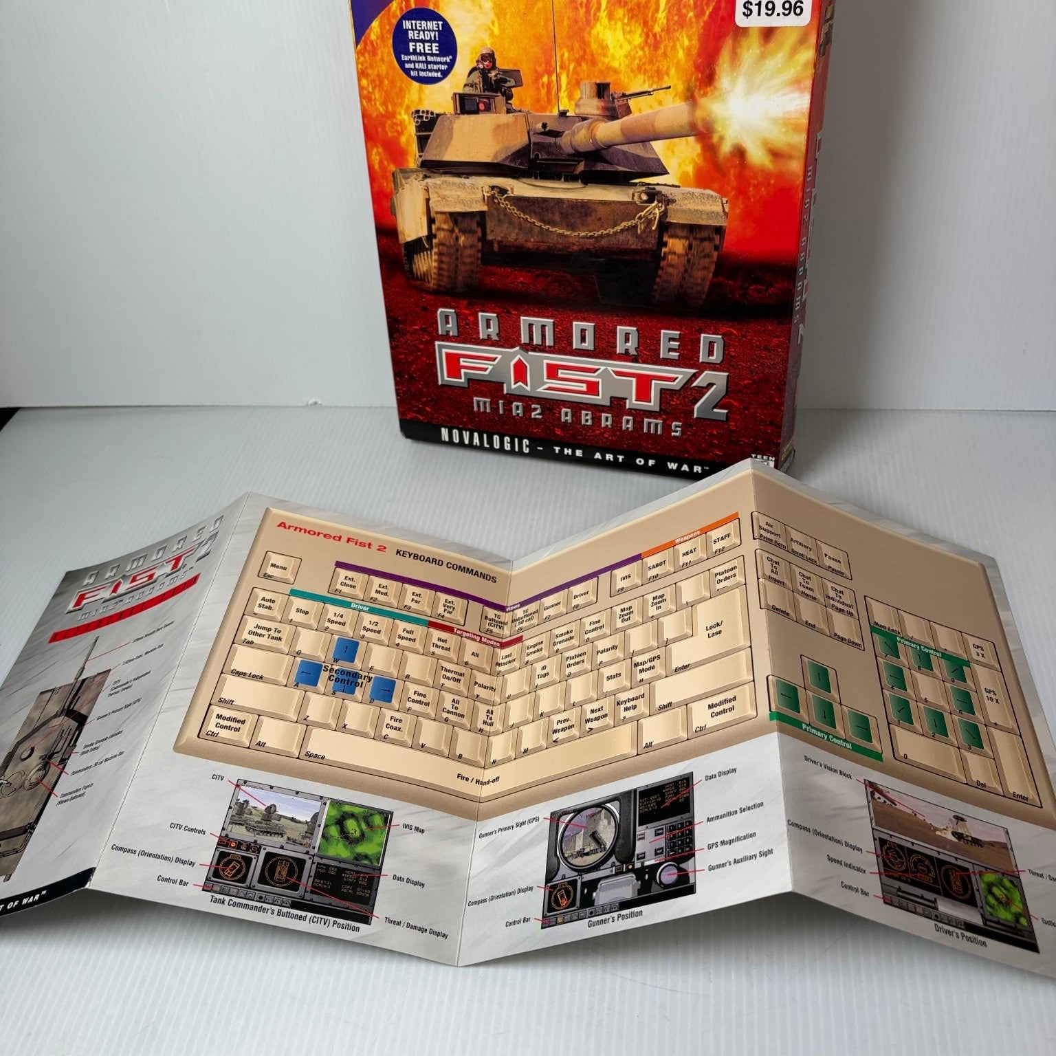 Armored Fist 2 M1A2 Abrams Big Box PC Game Novalogic Tank Simulator Complete