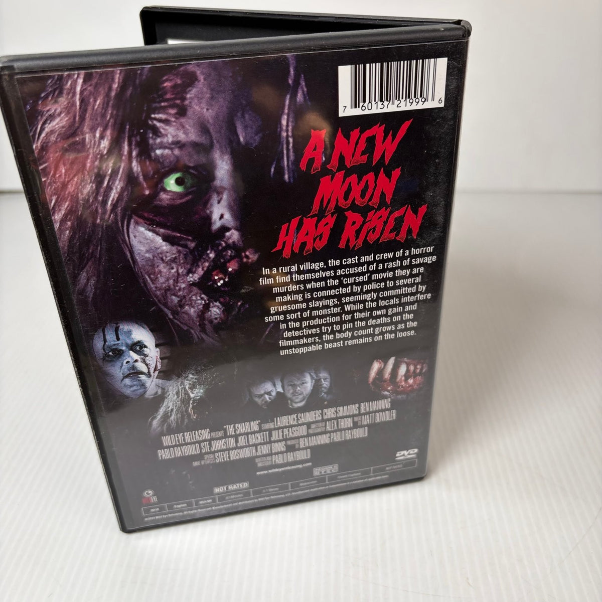 The Snarling DVD 2018 Wild Eye Releasing Horror Pablo Raybould Werewolf